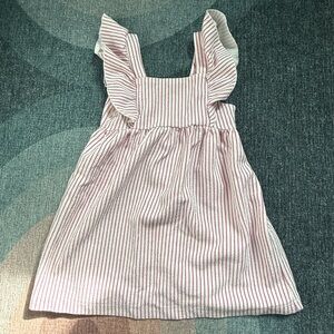 Zara Kids - Toddler Girl Pink and white stripped dress - Size 2-3